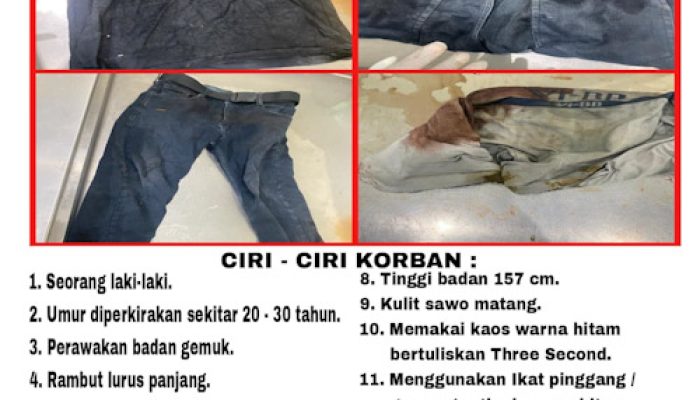 Identitas Jasad Dalam Karung Belum Teridentifikasi, Ini Ciri-cirinya