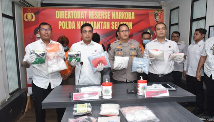 Polda Kalsel Bongkar Jaringan Narkoba Terafiliasi Fredy Pratama