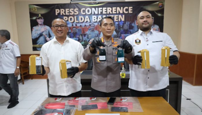 Ditreskrimsus Polda Banten Tangkap Pelaku Oplos Pertamax