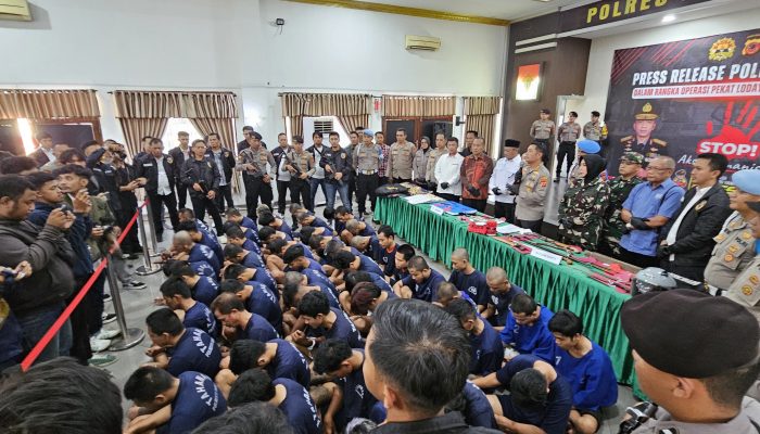 Polresta Bandung Amankan Ratusan Preman dalam Operasi Pekat Lodaya 2025