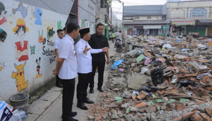 Sachrudin Tinjau Lahan Eks Pasar Pisang
