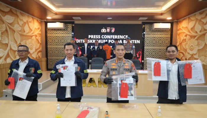 Peras Perusahaan Ketua LSM Ditangkap Ditreskrimum Polda Banten