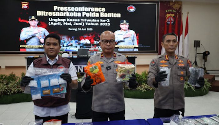 Jelang HUT Bhayangkara, Ditresnarkoba Polda Banten Ringkus 61 Pelaku Pelaku Narkotika