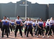 Hari Bhayangkara, Kapolda dan Gubernur Banten Olahraga Bersama