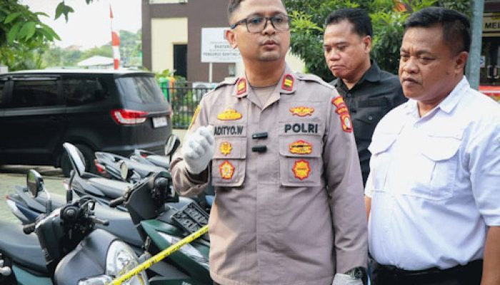 Dua Pelaku Curanmor Kelompok Rumpin Diringkus Polsek Pinang