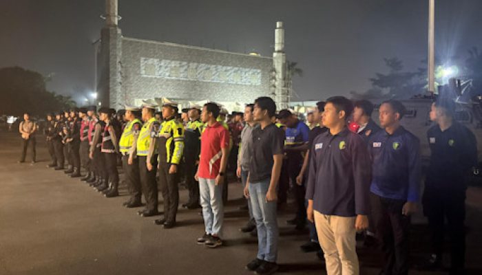 Jelang Hari Kemerdekaan Polda Banten Patroli Gabungan Berskala Besar