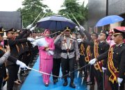 Pedang Pora Sambut Kapolda Banten Baru Brigjen Pol H. Hengki