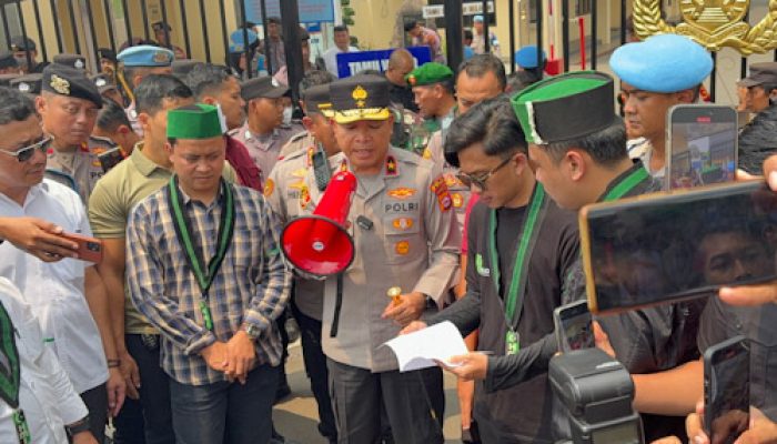 Kapolda Banten Temui Aksi Unjuk Rasa HMI