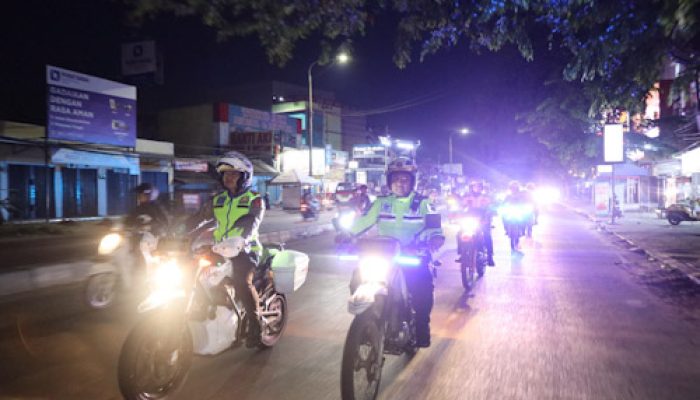 Patroli Skala Besar Polda Banten, Jamin Keamanan Malam Hari