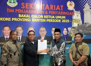 Abdul Salam Salim Ambil Formulir Bacalon Ketua KONI Banten