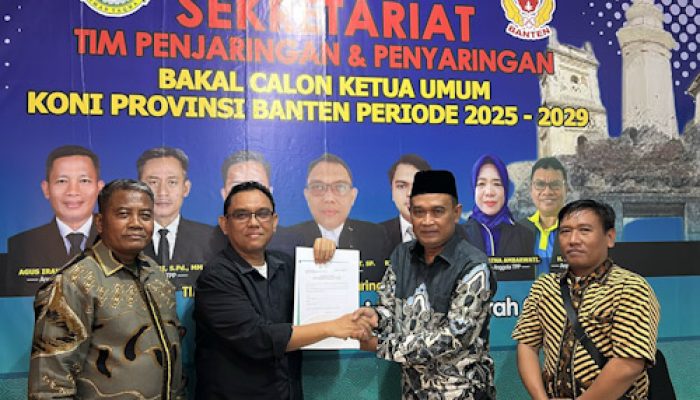 Abdul Salam Salim Ambil Formulir Bacalon Ketua KONI Banten