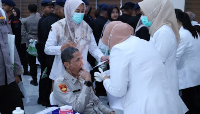 Polda Banten Bakti Sosial Kesehatan Mulut Bersama ISPMI