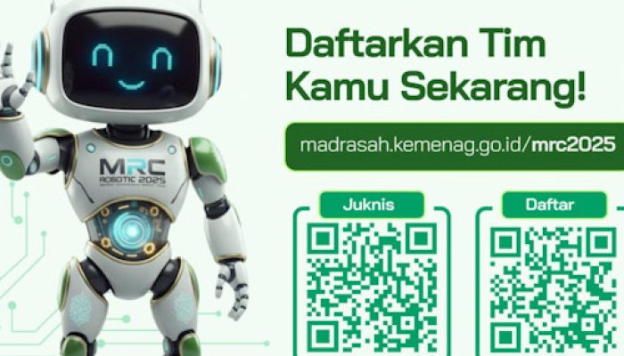 Pendaftaran Kompetisi Robotik Madrasah Dibuka Hingga 25 Oktober 2025