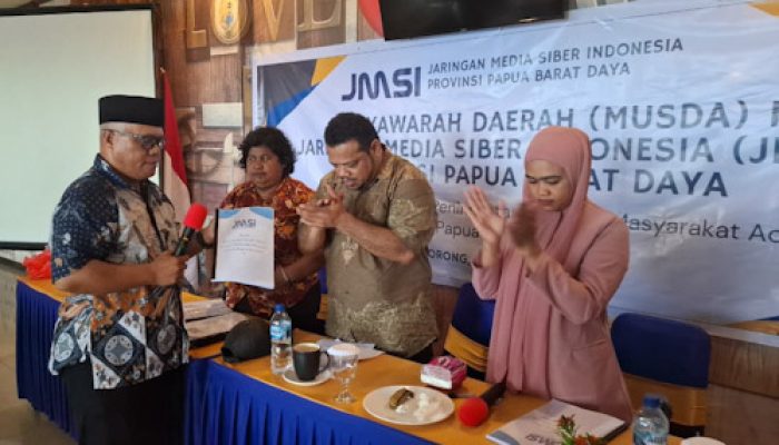 Aris Balubun Terpilih Sebagai Ketua JMSI Papua Barat Daya