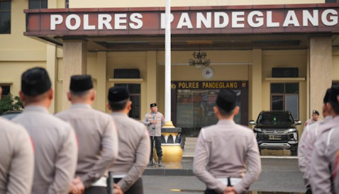 Wakapolda Banten Pimpin Apel Pengamanan Hari Santri Nasional di Pandeglang