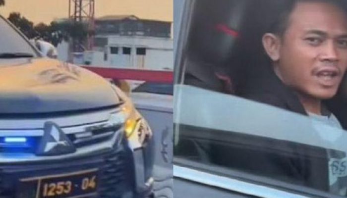 Polisi Amankan Sopir Pajero dengan Strobo dan Pelat Dinas Palsu