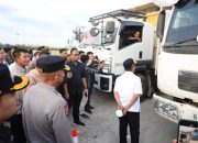 Kapolda dan Gubernur Tinjau Lalu Lintas Truk Tambang