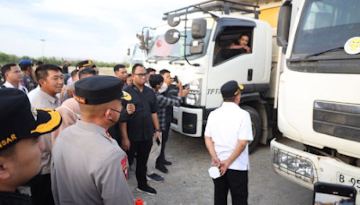 Kapolda dan Gubernur Tinjau Lalu Lintas Truk Tambang