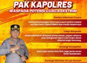 Kapolresta Tangerang Imbau Masyarakat Waspadai Potensi Cuaca Ekstrem