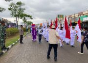 Polsek Cikupa Amankan Pawai Kirab Obor Porkab VI 