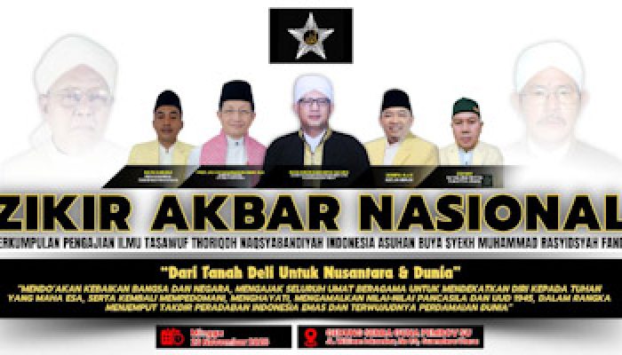 Tanah Deli Untuk Nusantara dan Dunia, Zikir Akbar Nasional Siap Menggema