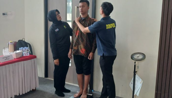 Seleksi Awal Rekrutmen Penerimaan Bintara Brimob, Polres Metro Tangerang Kota