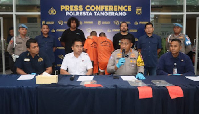 Sempat Melawan, Polresta Tangerang Ringkus Dua Pelaku Curanmor Bersenpi