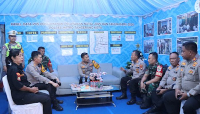 Jelang Tahun Baru, Kapolres Metro Tangerang Kota Pastikan Pos Pengamanan & Pelayanan Siap