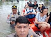 Banjir Rendam Perum Duta Bandara, Polres Metro Tangerang Kota Dirikan Posko