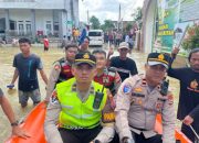 Personel Polresta Tangerang Pantau Debit Air Sungai Cidurian