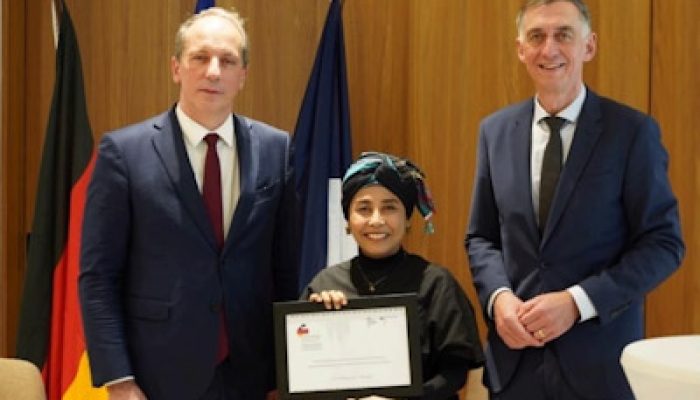 Ruby Kholifah Terima Franco-German Prize 2025 for Human Rights and the Rule of Law