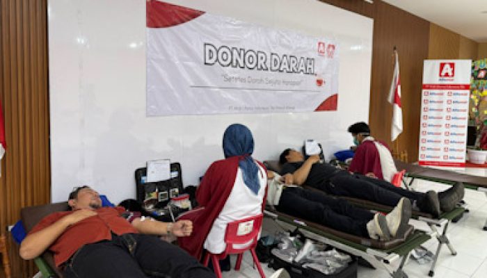 Solidaritas Kemanusiaan, Alfamidi Himpun Puluhan Kantong Darah di Tangerang