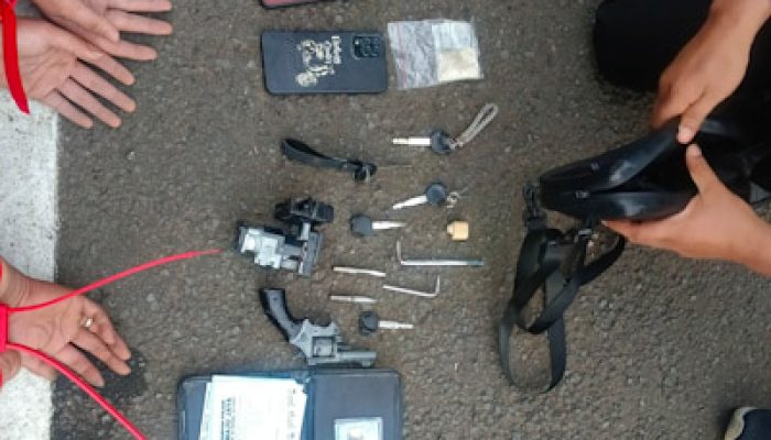 Polsek Jatiuwung Ungkap Komplotan Curanmor Sita Kunci T dan Pistol Mainan