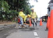 Jalan Rusak, Kerusakan Jalan Husein Sastranegara Benda Mulai Diperbaiki
