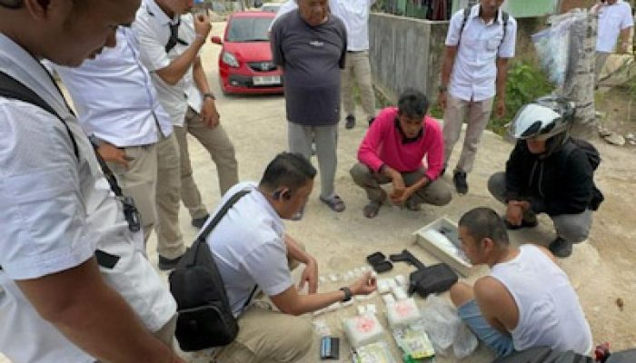 BNNP Sumbar Tangkap Pengedar Narkoba di Padang, Sita 2,8 Kg Sabu