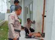 Polsek Pasar Kemis Evakuasi Pria Tak Dikenal Tergeletak di Ruko