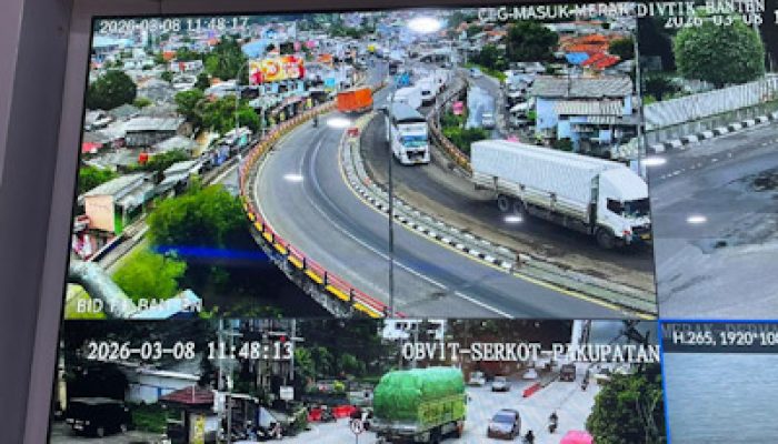 Hasil Pantauan CCTV Arus Lalu Lintas Menuju Pelabuhan Merak