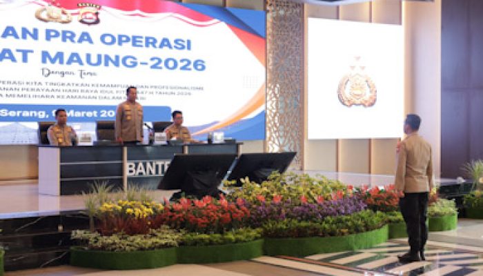 Jelang Idul Fitri 1447 H, Polda Banten Latihan Pra Operasi Ketupat Maung 2026