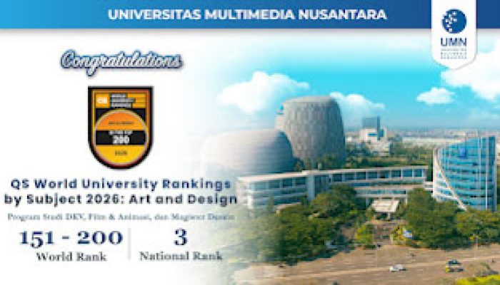 UMN Raih QS World University Ranking by Subject 2026 Art & Design