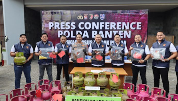 Polda Banten Bongkar Praktek Ilegal Suntik LPG Sudsidi ke Non Subsidi