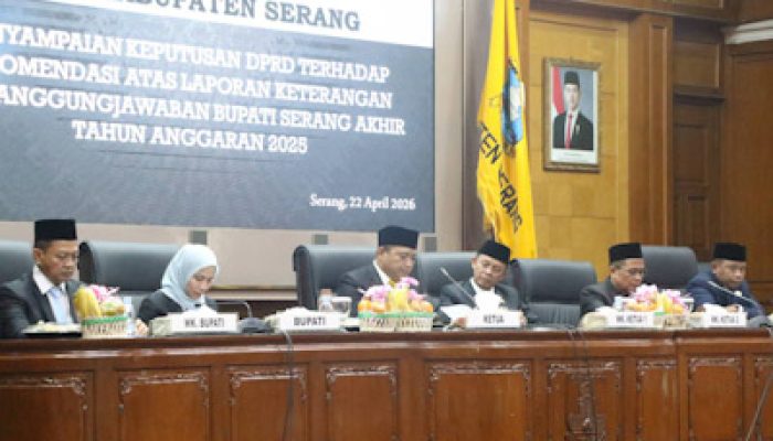 LKPJ 2025 Bupati Serang Jadikan Catatan Pedoman Perbaikan