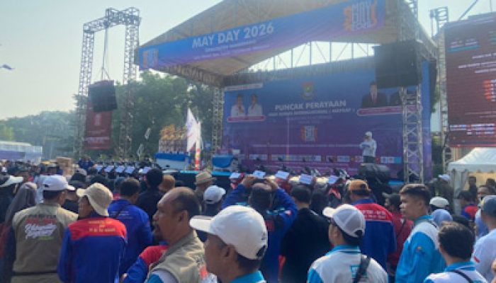 Polsek Tigaraksa Lakukan Pengamanan Hari Buruh 2026 di Kabupaten Tangerang