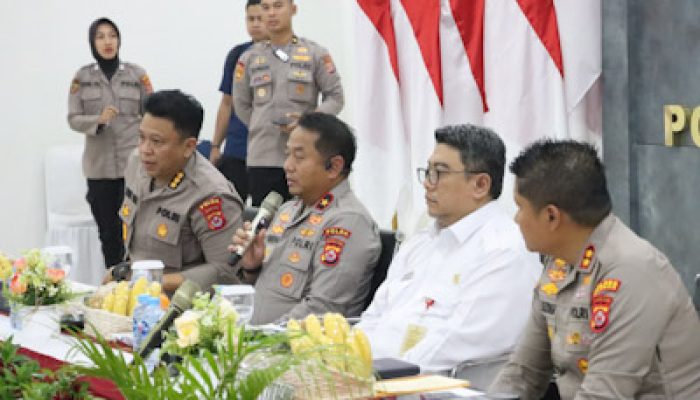 Polda Banten Rakor Bahas Pengendalian Jam Operasional Angkutan Tambang