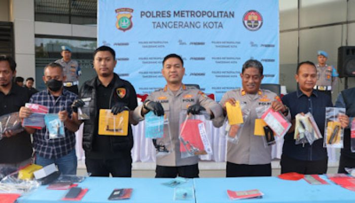 Polres Metro Tangerang Kota Bongkar 44 Kasus Curanmor dan Sejumlah Kasus Menonjol, Sebulan Terakhir