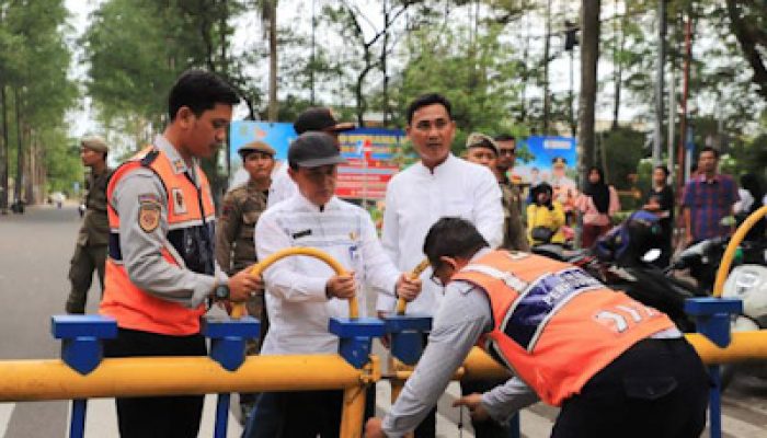 Cegah Parkir Liar Pemkot Tangerang Uji Coba Penutupan Kawasan Taman Elektrik