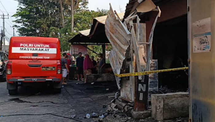Polsek Cikupa Cek TKP Kebakaran Bengkel di Cikupa, Satu Meninggal