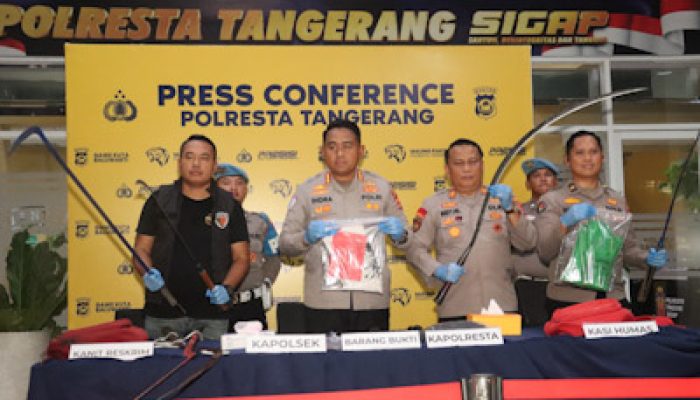 Polresta Tangerang Ungkap Tawuran yang Tewaskan Satu Pelajar di Sindang Jaya