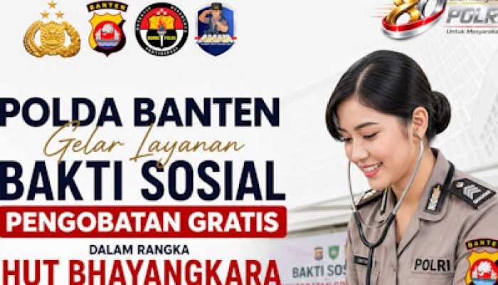 Sambut Hari Bhayangkara Ke-80, Cek Kesehatan Gratis di Polda Banten