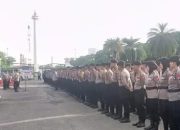 Ribuan Personel Gabungan Layani Aksi Unjuk Rasa di Monas dan DPR RI