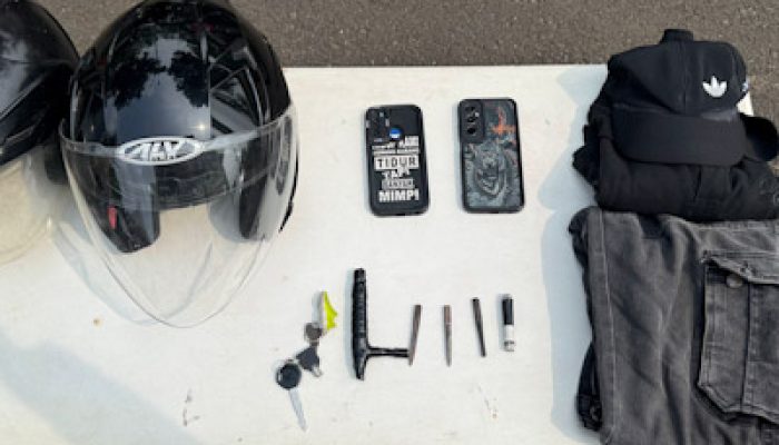 Apes Pencuri Dibekuk saat Razia di Pinang, Polisi Sita Kunci T dan Motor